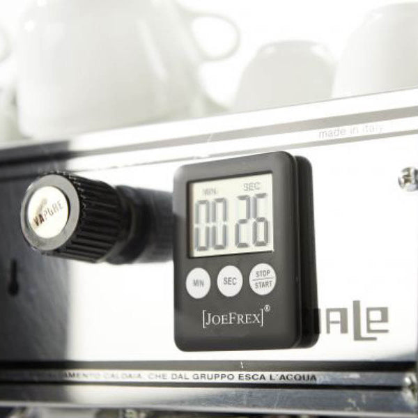 JoeFrex Timer an einer Siebträgermaschine