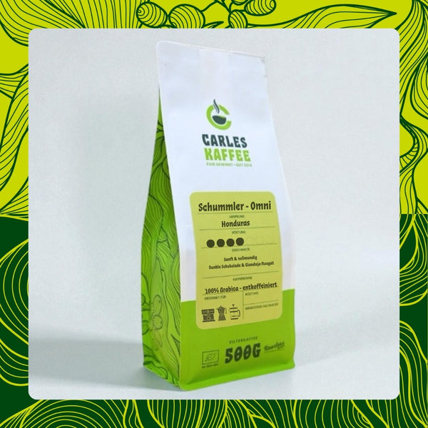 Schummler - OMNI Roast - 100% Arabica - CO2 entkoffeiniert - Dunkle Schokolade und Gianduja-Nougat