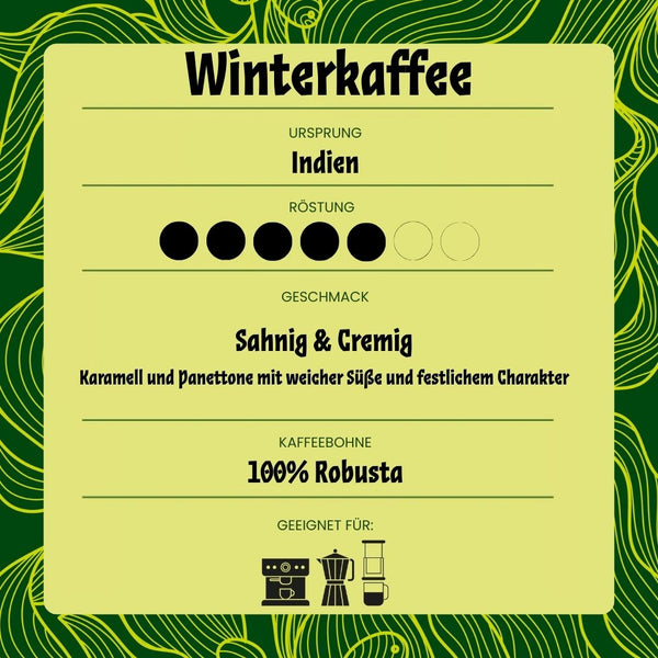 Winterkaffee anaerob - Sahnig-cremige Winterzeit
