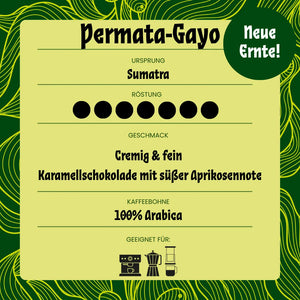 Bio-Espressobohnen aus Sumatra.