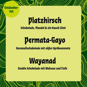 Das kräftig klassische Espresso Entdeckerset zum Probieren.