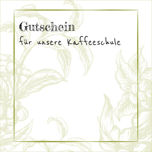 Geschenkgutschein Kaffeeschule