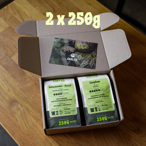 Nachhatige Kaffeebox verschenken an Freunde oder Familie.